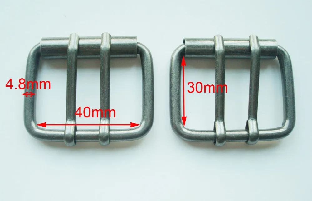 1-9/1"(40 мм) кожевенное ремесло оборудование античное серебро двойные штифты ремень ролик пряжка, сумка Пряжка, аксессуары для одежды, застежки для сумки