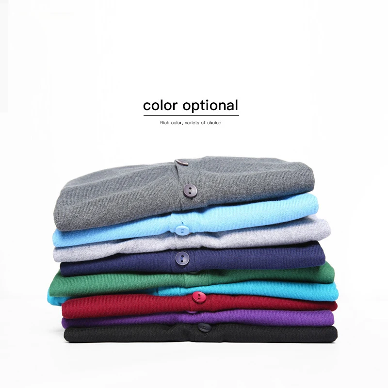 Мужской трикотажный свитер Однотонный из 100% хлопка 9 цветов осень 2020|mens knit|men's
