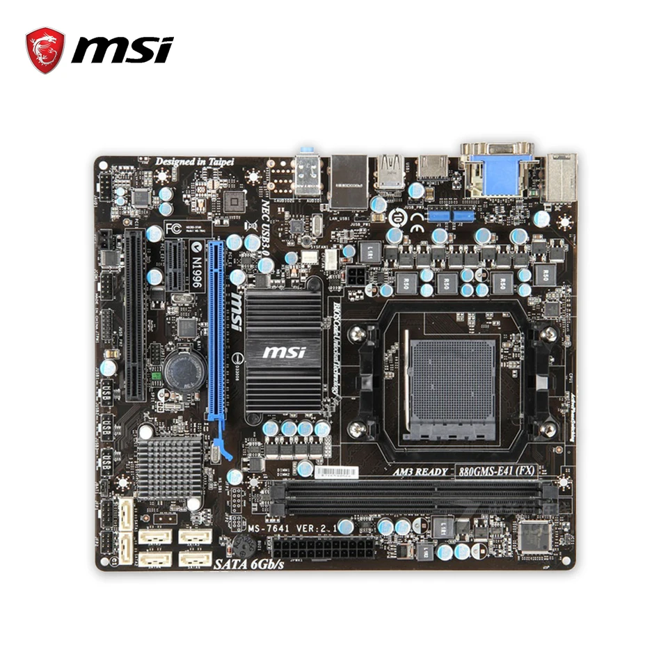 MSI 880GMS-E41(FX) Desktop Motherboard 880G Socket AM3 DDR3 16G STAT3 USB2.0 Micro ATX цена MSI 880GMS-E41(FX) Desktop Motherboard 880G Socket AM3 DDR3 16G STAT3 USB2.0 Micro ATX цены онлайн