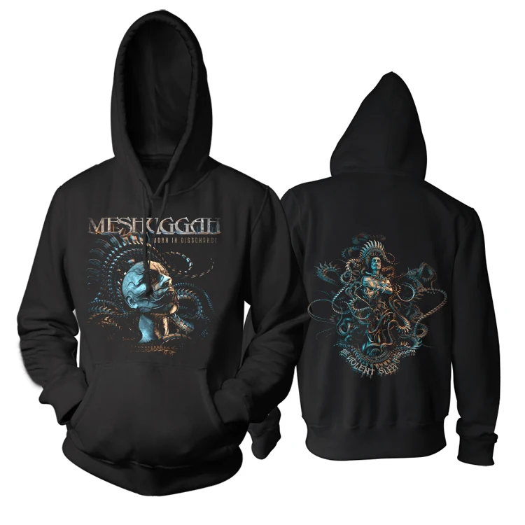 9 дизайнов, толстовки с капюшоном Meshuggah Rock 3D Skull pollover, куртка hardrock Death Punk, черная металлическая толстовка на молнии, sudadera - Цвет: 1