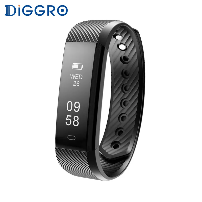 imágenes para Diggro ID115 HR Pulsómetro Pulsera Pulsera de Fitness Deporte Rastreador Bluetooth Impermeable id115hr Smartband para iphone imágenes para Diggro ID115 HR Pulsómetro Pulsera Pulsera de Fitness Deporte Rastreador Bluetooth Impermeable id115hr Smartband para iphone