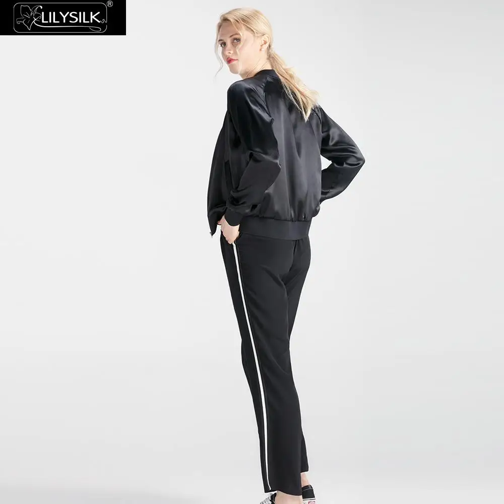 Veste Lilysilk Camel Soie light Black Livraison Nouveau Gratuite Incroyablement Femmes Confortable H6BZgq6