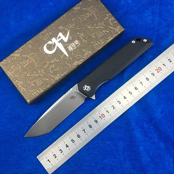 

CH 3507 Flipper folding knife D2 blade bearing ball bearing G10+ steel handle outdoor camping fruit knife EDC tool