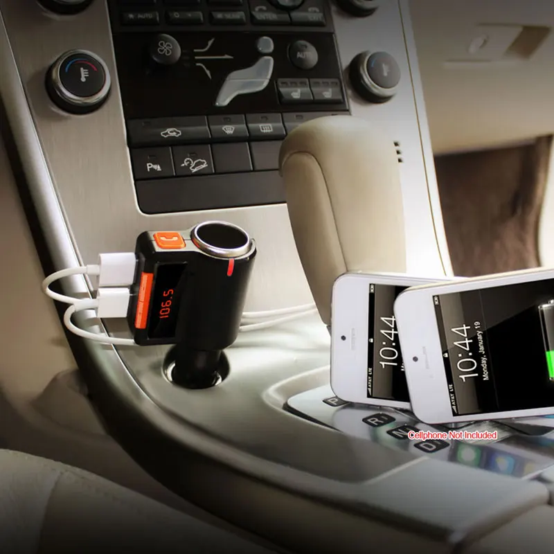Универсальное автомобильное зарядное устройство с двумя USB для iPhone X 8 7 5 V/3.1A мини