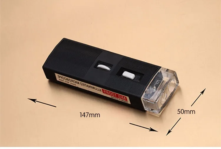 Увеличительное стекло с высоким увеличением 60X-100X, светодиодный светильник, переменный микроскоп, ювелирные изделия, антиквариат, идентификация, обслуживание