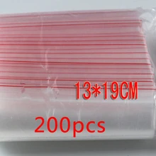 200 шт 13x19 см pe прозрачный туристический подарок Упаковочные пакеты пластиковый пакет для ожерелья/ювелирных изделий diy прозрачные пластиковые упаковочные мешочки прозрачный пакет с застежкой