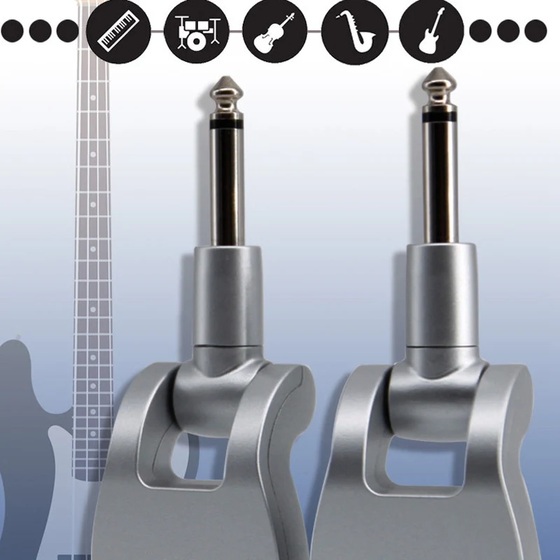 

Rechargeable Audio Transmitter Receiver Wireless Guitar System 2.4G USB Rechargeable Guitar Accessaries 50M Range For Electric