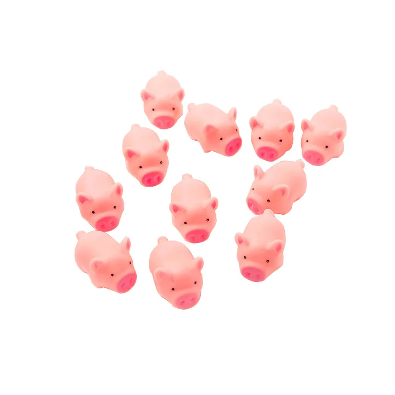 Забавные игрушки розовая кричащая резиновая свинка 1 шт. Kawaii 4 5 см пищащий пищалка