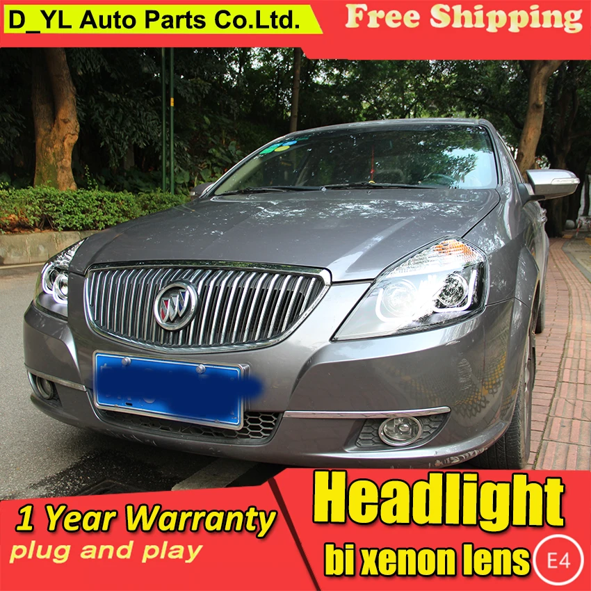 DY_L Автомобиль Стайлинг фара для Buick Excelle 2008-2013 светодиодный фары DRL H7/D2H HID Xenon Биксеноновые линзы