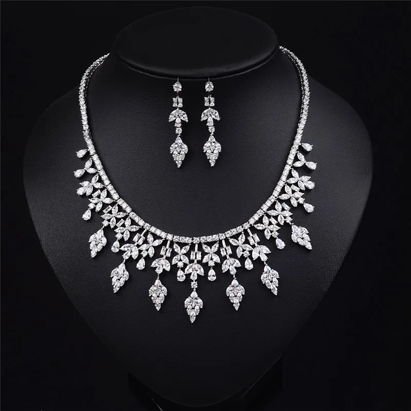 

2019 new arrival luxury rose gold silver color round dubai africa bridal for women lady anniversary gift jewelry wholesale J5195
