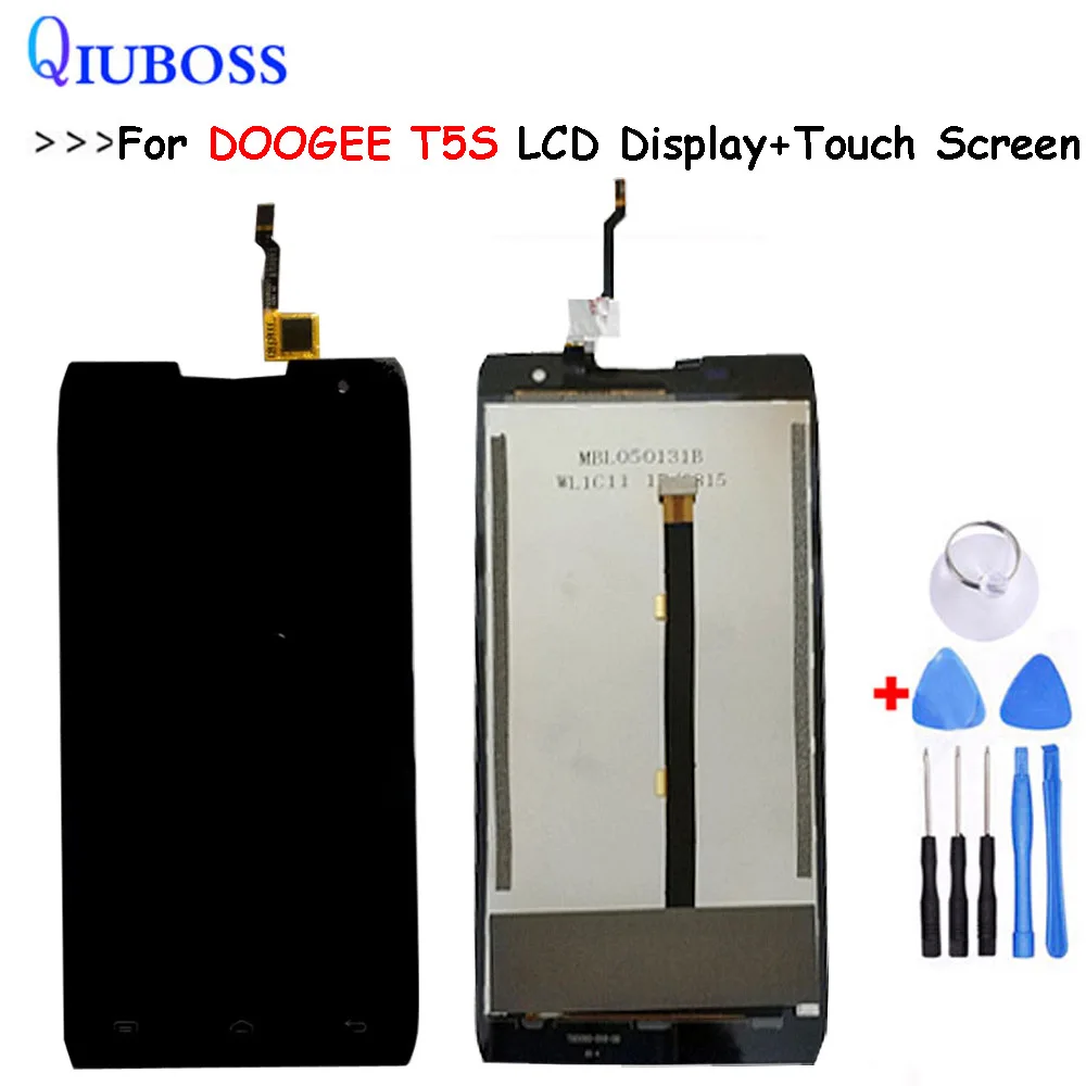 5.0 inch For DOOGEE T5S LCD Display +Touch Screen Digitizer Assembly Replacement Doogee t5s lcd+Free Tools | Мобильные телефоны и