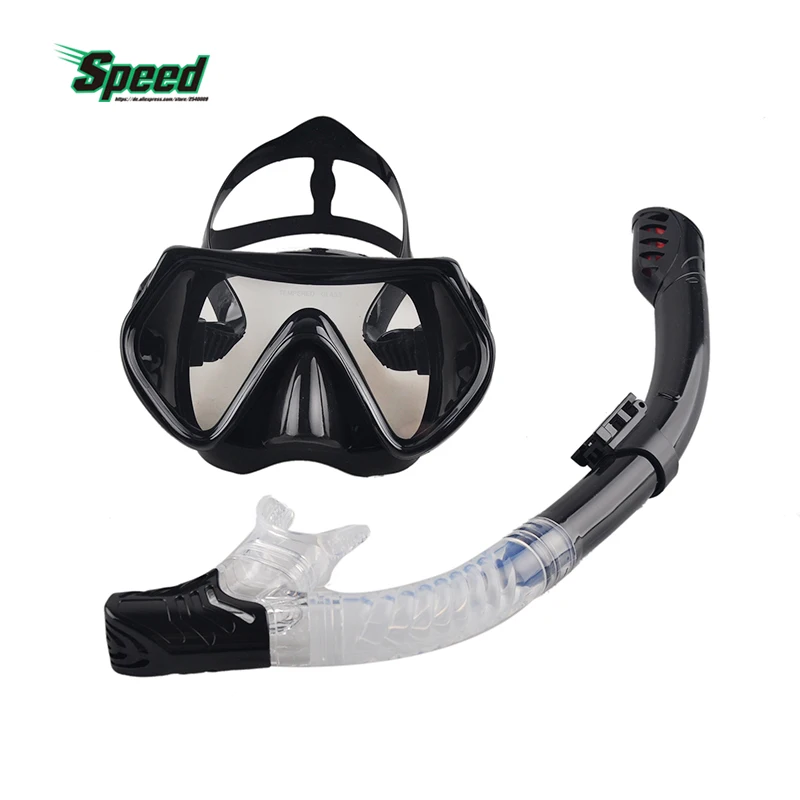New  New Professional Scuba Diving Mask Snorkel Anti-Fog Goggles Glasses Set Silicone Swimming Fishing P