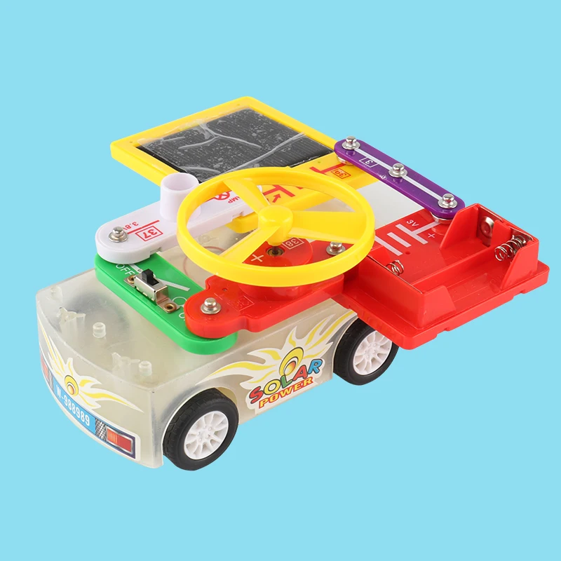 

Solar energy children initiation electronic building blocks DIY puzzle toys