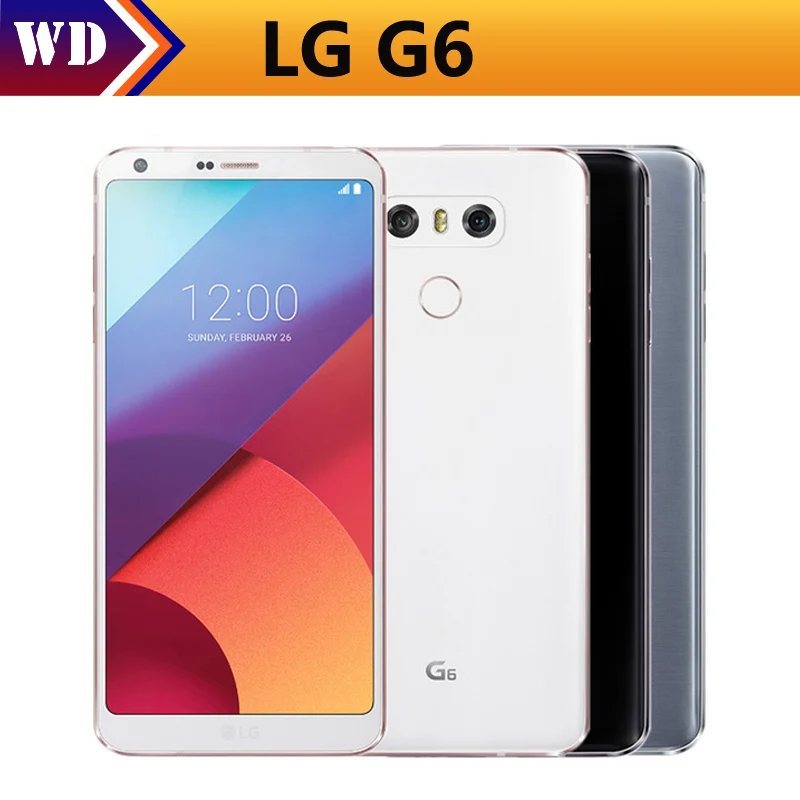 

Original Cellphone LG G6 H871/H872/H873 5.7" inch 4GB RAM 32GB ROM Snapdragon 821 Dual Back Camera LTE Fingerprint