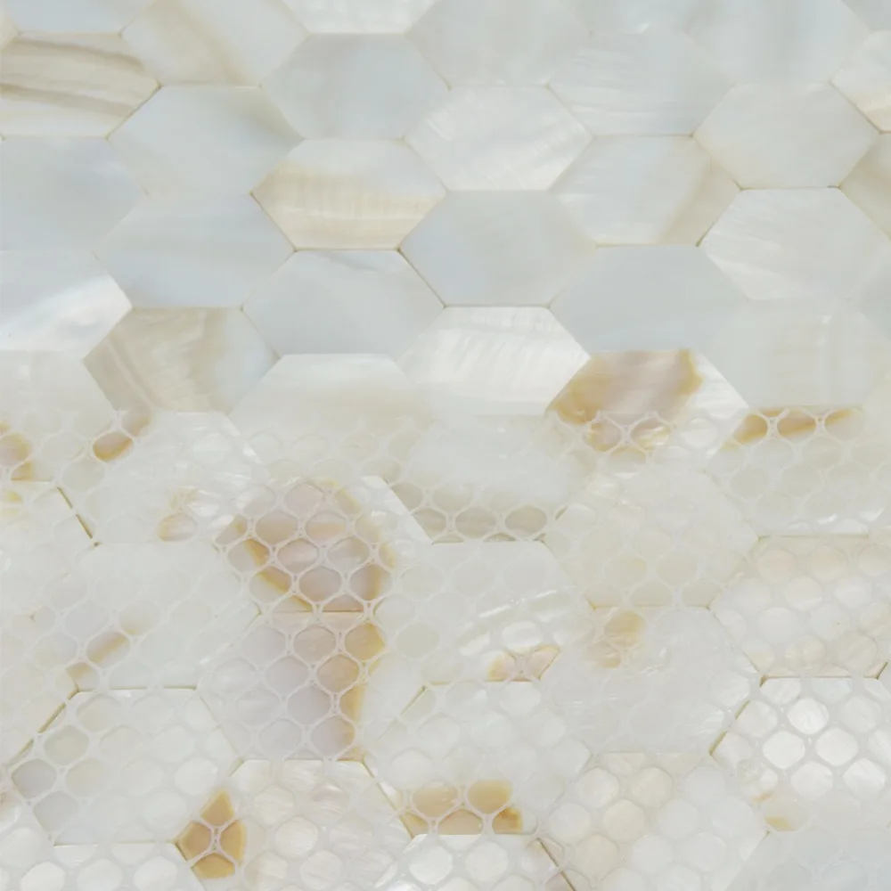 Плитка для речной кровати Backsplash мозаика из натуральных жемчужин и ракушек 12 х12