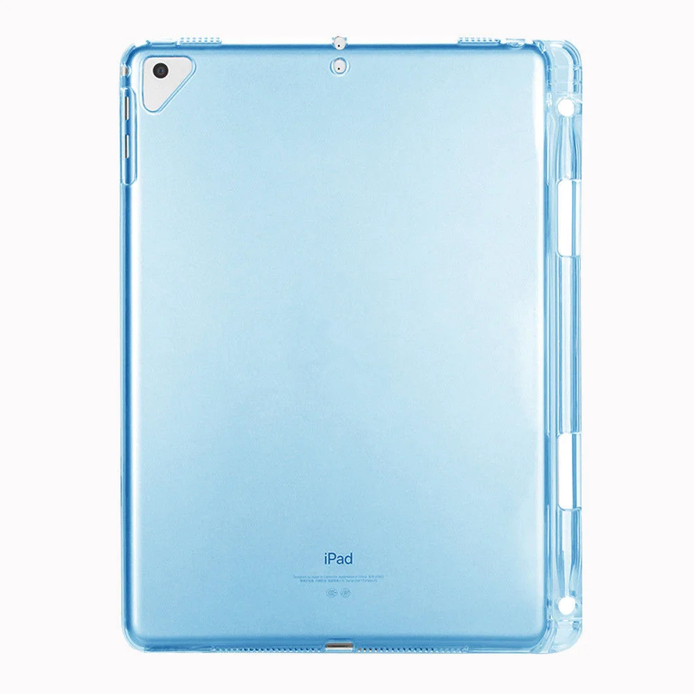 Силиконовый чехол для iPad 5 6 Air Air2 задняя крышка со слотом карандашей прозрачный из