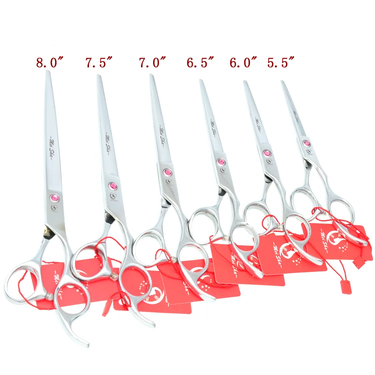 

6.0" 6.5" 7.0" 7.5" 8.0" Japan 440c Pet Cutting Scissors Dog Thinning Clipper Animal Grooming Shears Dog Pet Products HA0098
