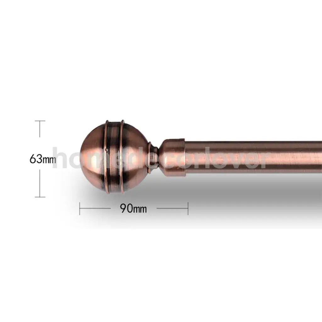 1 Piece Retro Curtain Pole Rod Finials Ends Heads 28mm