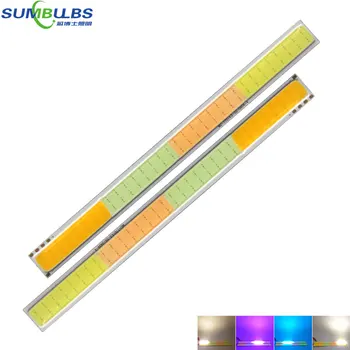 

Sumbulbs 170x14.5mm 4 Colors COB LED Bar Lights 12V 4W LED Bulb Warm Cold White Blue Purple Colorful COB Lighting Source for DIY