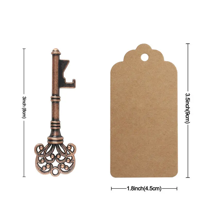 

Portable 50 Sets Wedding Favors Skeleton Key Bottle Opener For Guests Party Favors Rustic