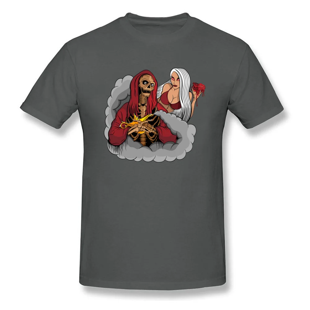 Evil Skeleton Genius Short Sleeve Tops T Shirt Round Neck Pure Cotton Mens Top T-shirts Summer Clothing Shirt Slim Fit Evil Skeleton Genius carbon
