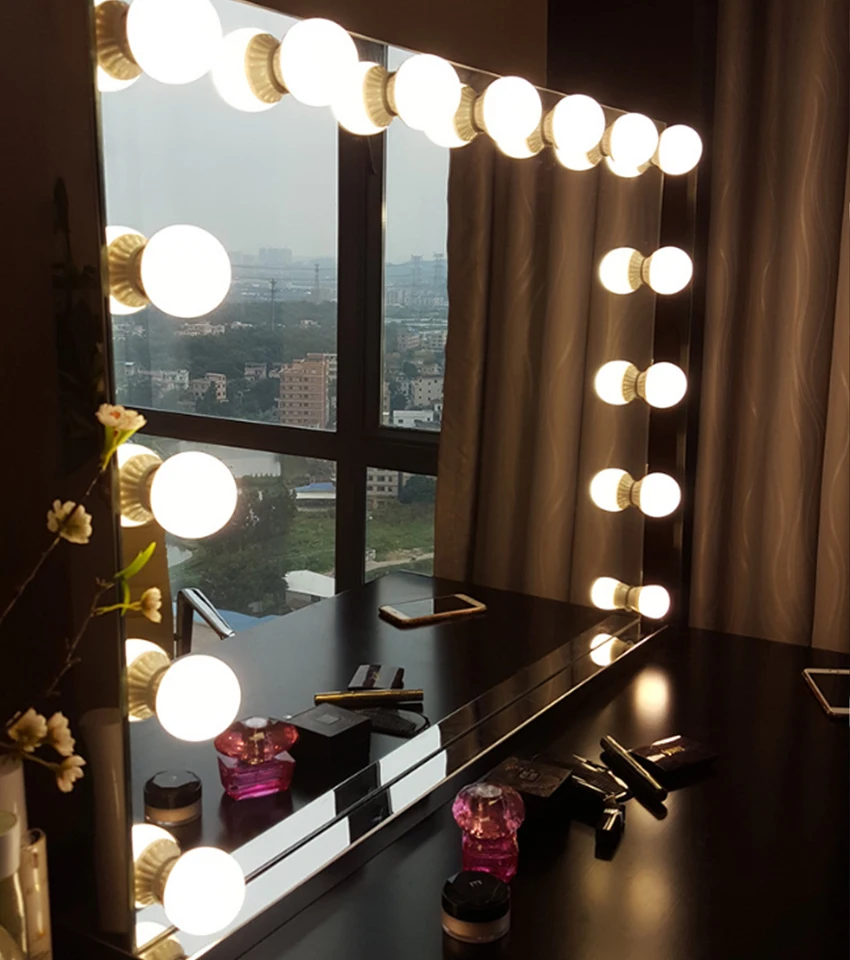 Makeup Lighting Mirror Techieblogie Info Frameless Vanity Mirror With Light Hollywood Makeup Lighted