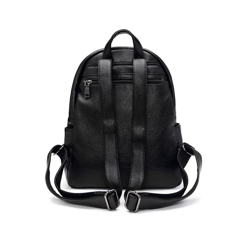 Women Genuine Leather Shoulders Backpack England Cowhide Zipper Large Capacity Travel Soft Leather Bag Mochila School Bagpack