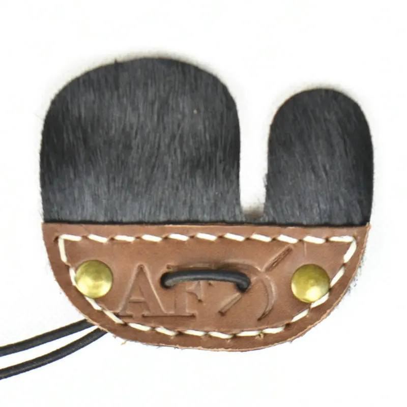 Buy Black Super Leather Archery Finger Guard Finger