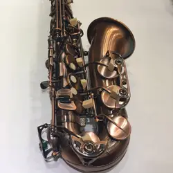 Высокое качество Alto Eb Мелодия-бемоль саксофон Античная Медь концерт инструменты Sax настраиваемый логотип с мундштуком