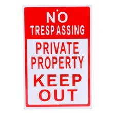 Прямоугольник, белый, красный, металлический знак, не нарушающий частную принадлежность, не входящий в алюминиевый знак " x 12" для рабочего места