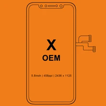 Для iPhone X ЖК-дисплей для Tianma AMOLED OEM AAA ЖК-дисплей Замена сенсорный экран с дигитайзером сборка черный