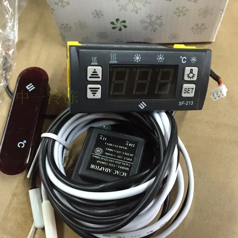 

SF-213 Temperature Controller Double Meter Double Display Refrigerator Display Cabinet Temperature Controller