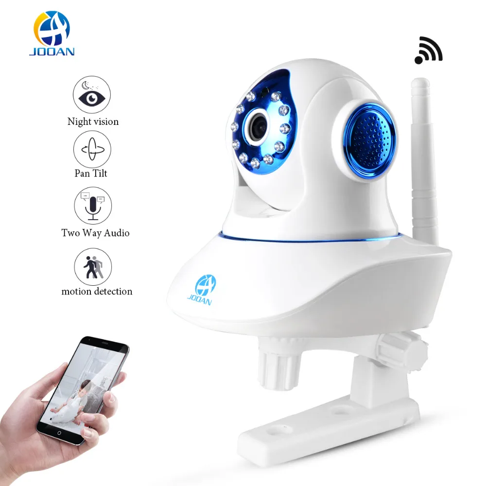 imágenes para JOOAN Cámara IP Inalámbrica Baby Monitor 720 p Smart Home Video Vigilancia de Seguridad CCTV de la Red de Dos vías de Audio Apoyo TF tarjeta imágenes para JOOAN Cámara IP Inalámbrica Baby Monitor 720 p Smart Home Video Vigilancia de Seguridad CCTV de la Red de Dos vías de Audio Apoyo TF tarjeta