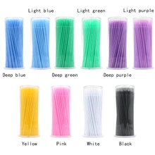 4 бутылки* 100 шт. Microblading брови аксессуары дезинфекции одноразовые ватные тампоны ресниц микро аппликаторы тушь, кисть