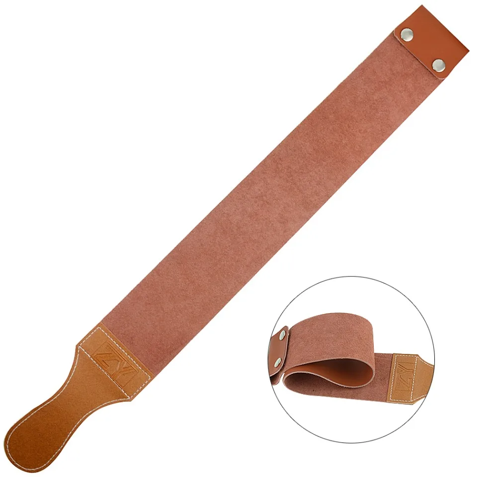 ZY Pro Barber Leather Sharpening Strop Belt For Straight Razor Sharper