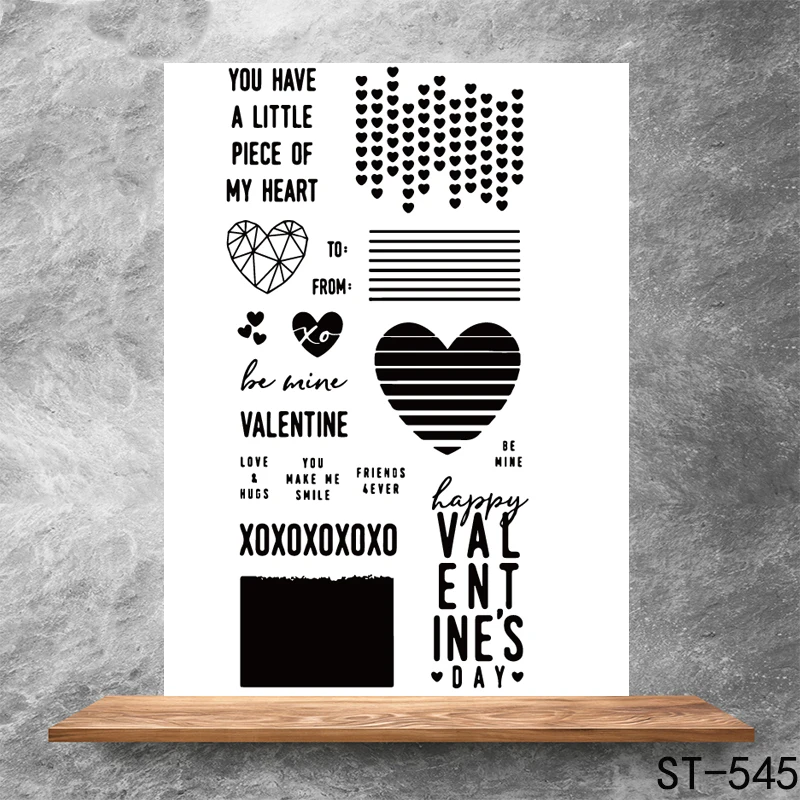 

You have a part of my heart Transparent Clear Stamps DIY Scrapbooking Album Card Making DIY Decoration Making Embossing Stencil