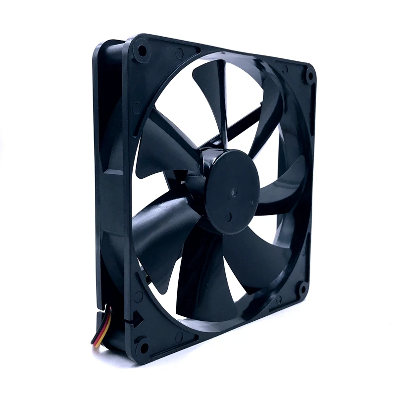 Новый вентилятор 140 мм DF1402512SEDN DC 12 В 0 06a Втулка 3 Pin 140x140x25 чехол для ПК Вентилятор