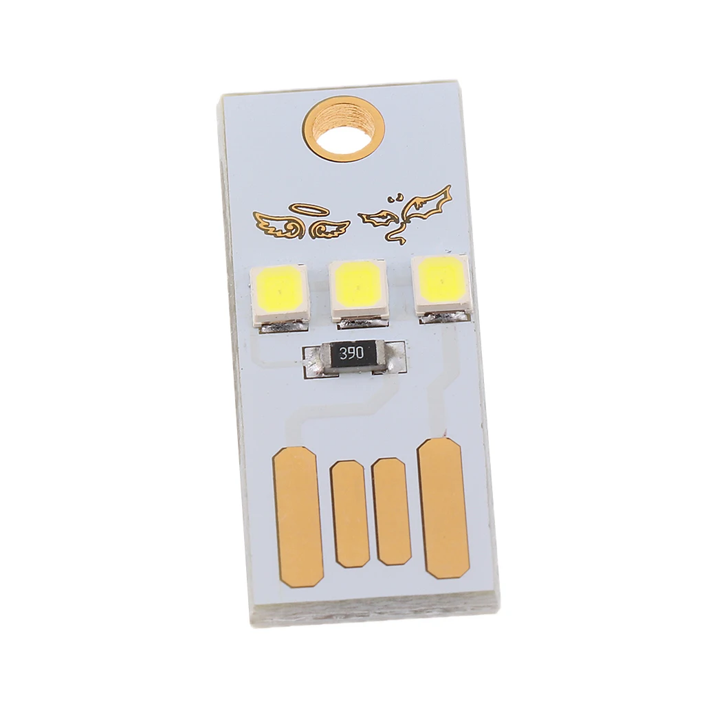 Mini Portable USB LED Light Pocket Card Lamp Mobile Power Camping Laptop