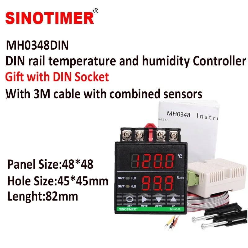 controlador de umidade digital trilho din 01