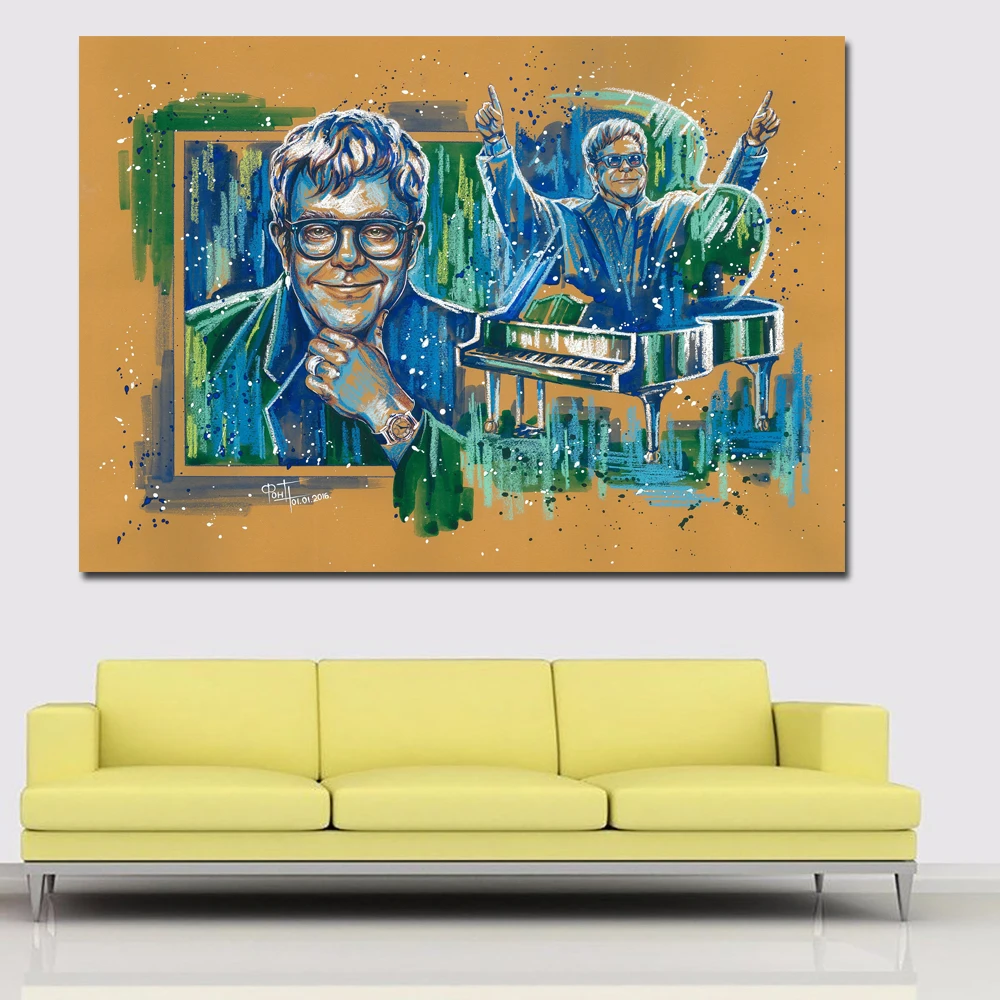 Men Elton John Smile Glasses