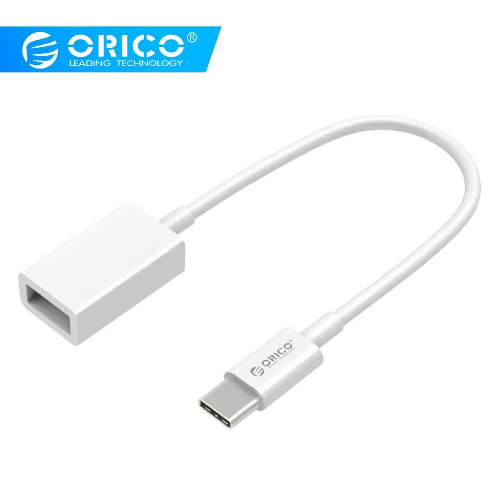 

ORICO CT2 Type-C OTG Adapter to USB2.0 Data Cable 10/15/25/50 cm for MacBook Extended U Disk Mouse -White