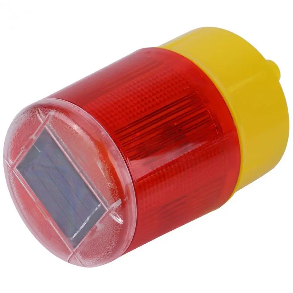 

Solar LED Warning Light Boat Lights Navigation Emergency Flash Light LED Indicator Alarm Lamp Traffic Road Red Light