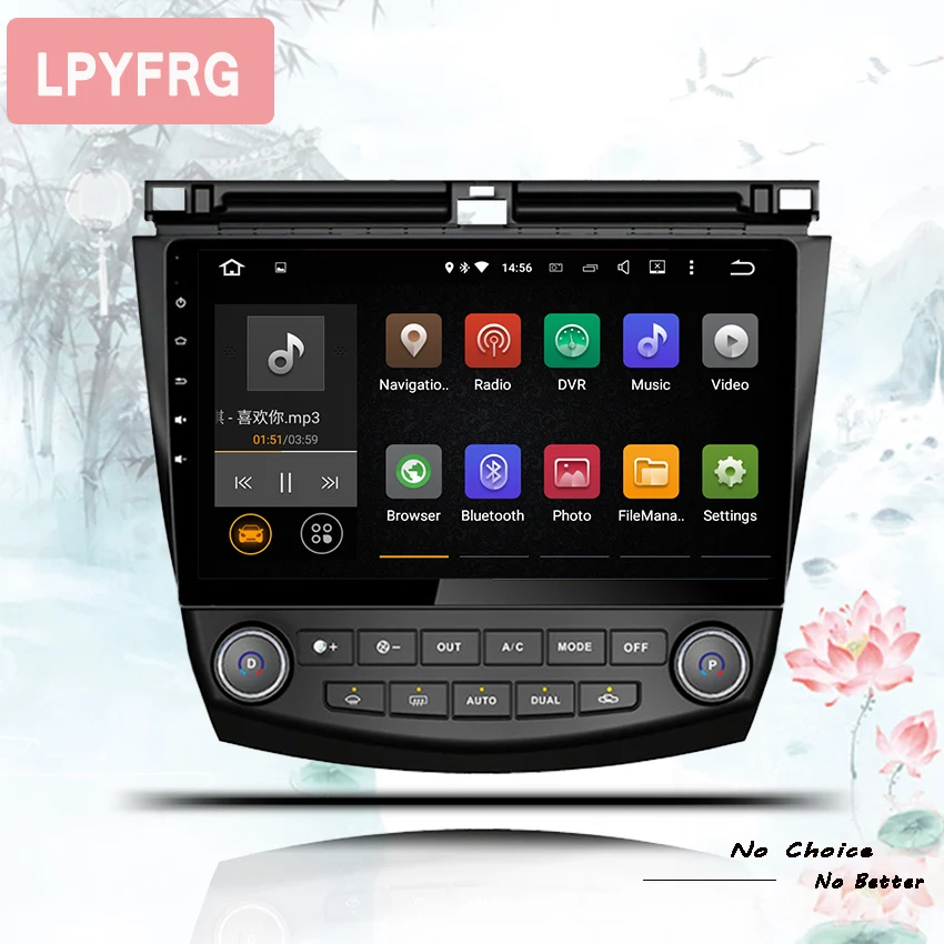 

Android 9.0 car dvd player gps navigation for honda accord 7 2003-2007 Auto car Stereo Radio dual Single Climate Control System