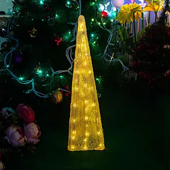 7 colours auto flashing festival LED Tower light - 51cm Tall christmas lights wedding decoration lighting festival party light luminous decoration wedding party column lamp colorful colonne lumineuse of tower landscape lighting