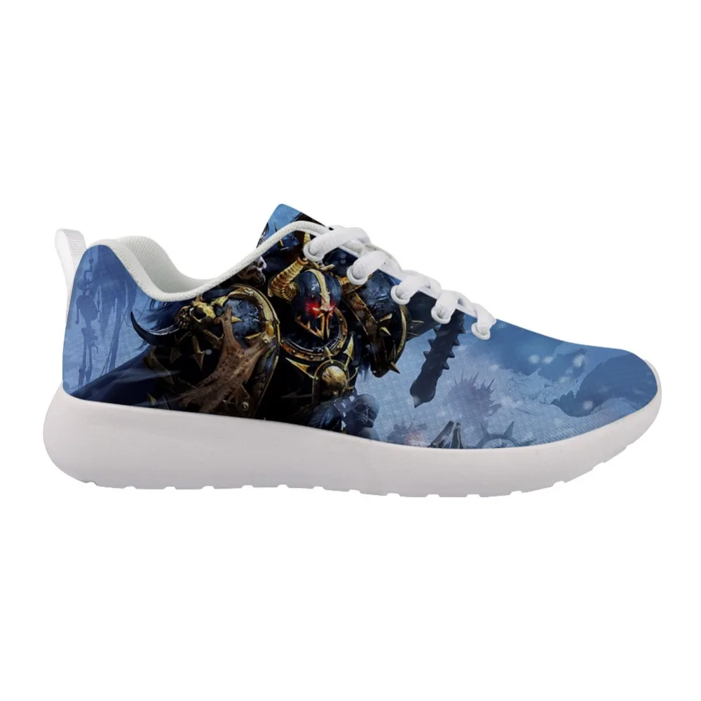 

ELVISWORDS Warhammer 40,000 40K Sneakers Cool Video Game Outdoor Shoe Lace Up Walking Sapato for Men Boy Awesome Fashion Trainer