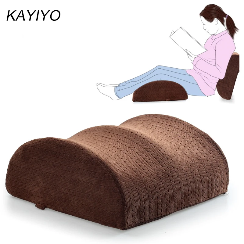 L077-Multifunctional Leg Pillow Travel Pillow Waist Cushion Wave Memory Foam Wedge Leg Cushion Sciatic Nerve Pain Relief Body Sleeping Pillow (1)