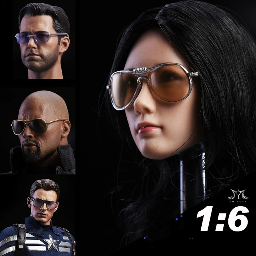 1/6 авиационные солнцезащитные очки модель солнцезащитных очков MK47 Тони очки модные мужские и женские солнцезащитные очки для 12 дюймов