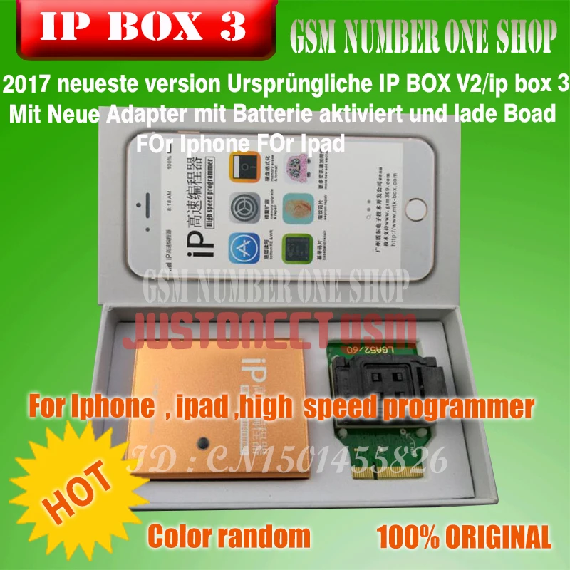 

ipbox IP BOX3 ip high for phone pad hard disk programmers4s 5 5c 5s 6 6plus memory upgrade tools 16g to128gb