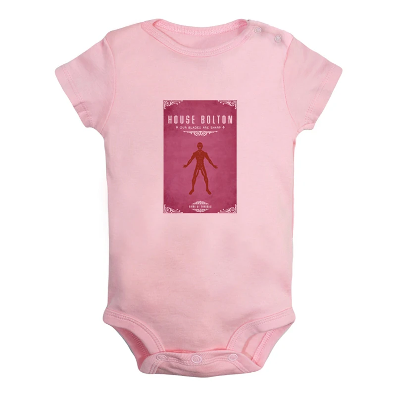 ieBodysuits2166P House Болтон из Dreadfort наши лезвия острые носки для новорожденных для маленьких девочек Одежда для мальчиков короткий рукав ползунки Детские комбинезоны - Цвет: ieBodysuits2166P