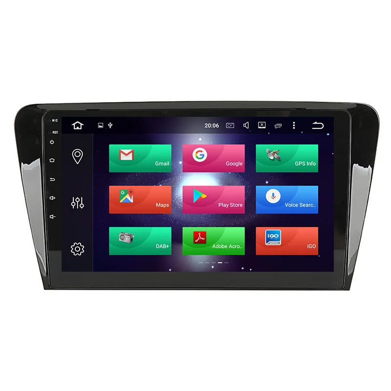 Top Aoluoya 4GB RAM 32G ROM Octa Core Android 8.0 CAR DVD GPS Player For Skoda Octavia 2014 2015 2016 Radio GPS Navigation bluetooth 1